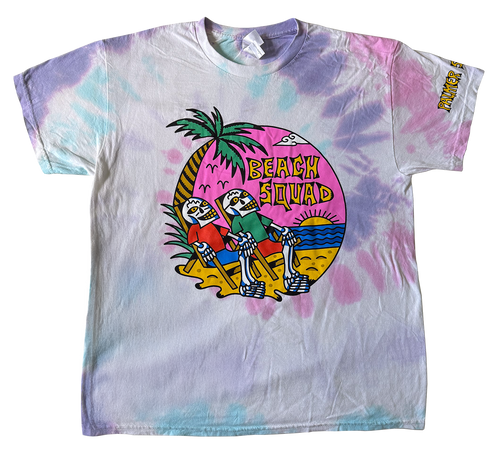 BEACH SQUAD TIE DYE SHIRT